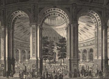 Innenansicht der Rotunde des Industriepalastes 1873  (Ueber Land und Meer, Wienbibliothek im Rathaus, F-27.295)